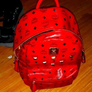 MCM red Backpack